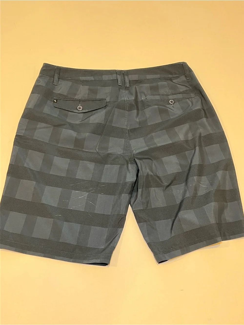 Rip Curl Men's Navy Checkerboard Flat Front Shorts